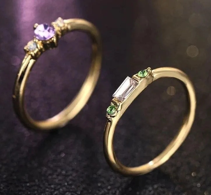 Boho Ring Set Dipped In Gold... Multiple - Image 4