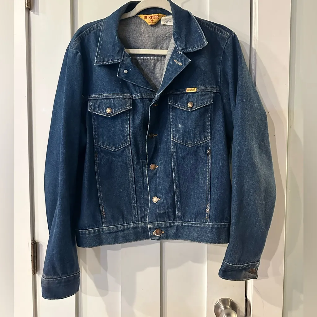 Vintage Rustler denim jacket size M - Image 2