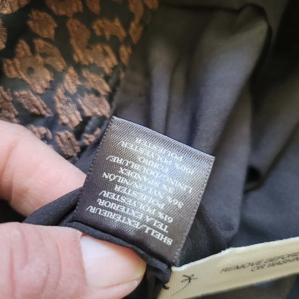 Ann Taylor leopard print jacquard slim ankle pants size 2p - Image 6