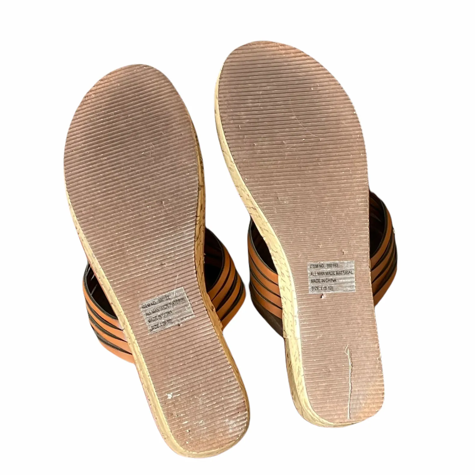 American Eagle Braided Cork Wedge Sandals - Image 4