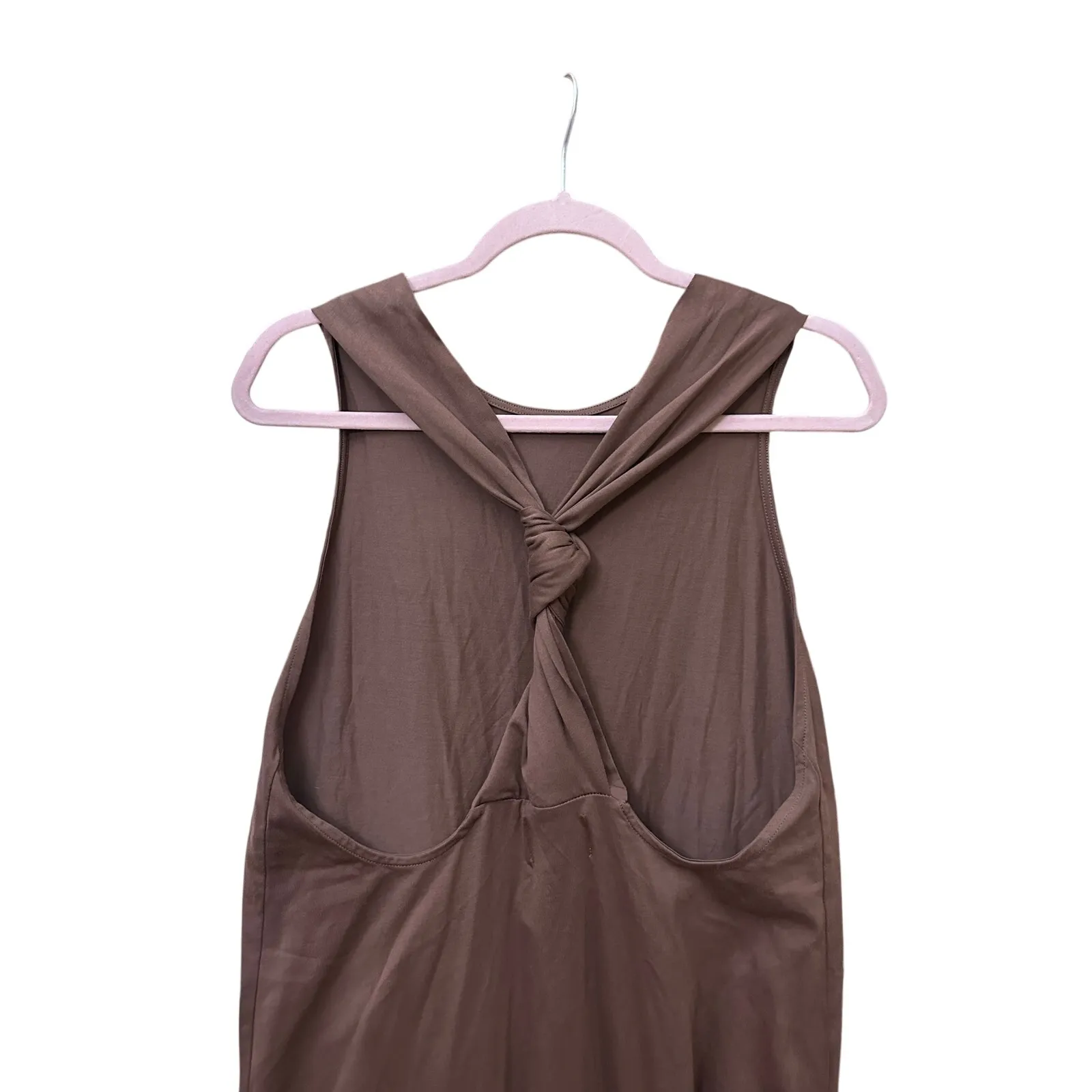 Lou Lou Studio Backless Dress Size Small Wood Brown Size M - Image 8