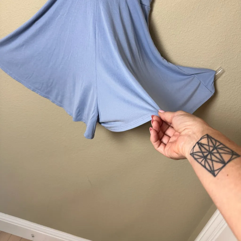 Urban Outfitters Kimchi Blue Wrap Front Romper Size XS Light Blue - Image 6