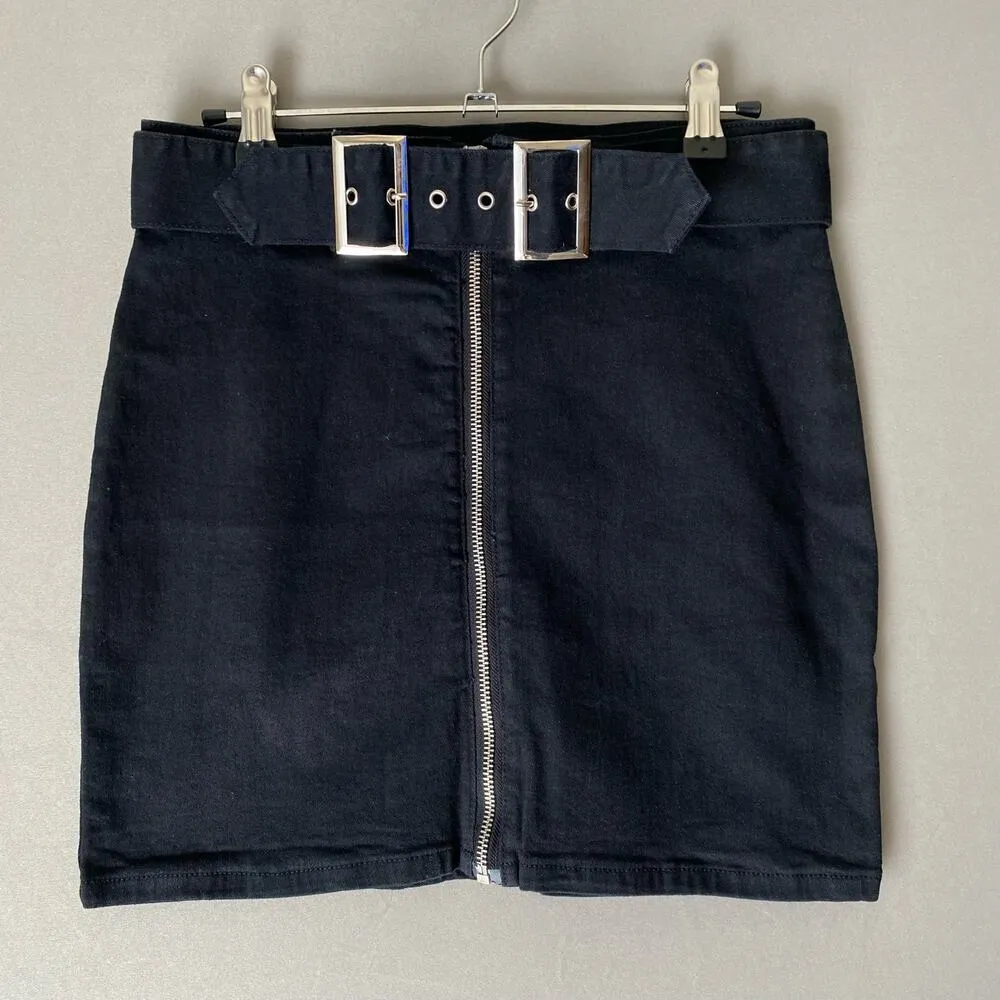 SUPERDOWN x REVOLVE sz S‎ black Denim Skirt - Image 2