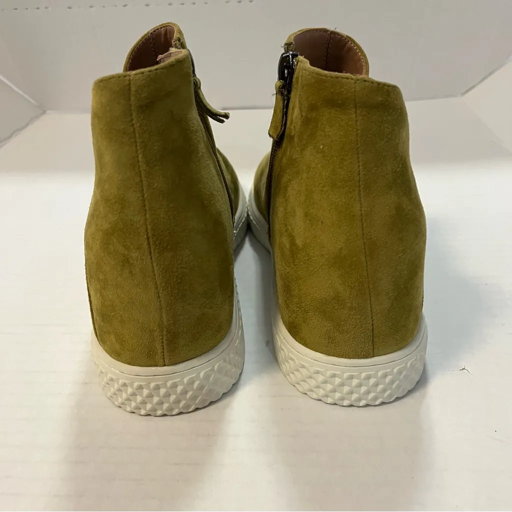 Aerosoles Zia Olive Green Suede Wedge Sneakers Sz 10.5 NWOT/ No Box - Image 7