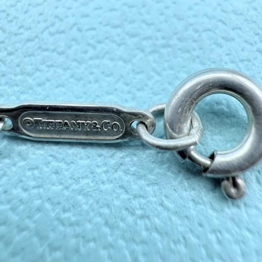 Tiffany & Co. Return to Tiffany Mini Double Heart Necklace 19” Silver 18k Gold - Image 6