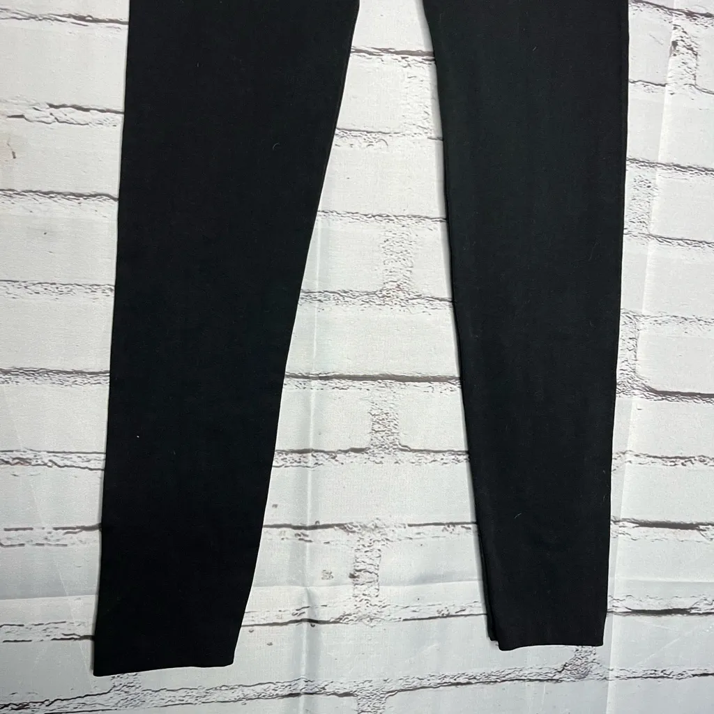 Love Charm Black Slim Fit Stretch Leggings Yoga Pants Tights High Waist SZ S/M - Image 4