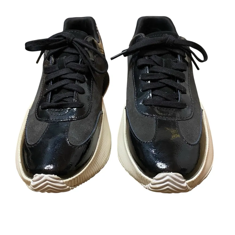 Sorel ONA BLVD Classic Women’s Waterproof Sneaker Size 7.5 Black White 7 1/2 Tie - Image 2