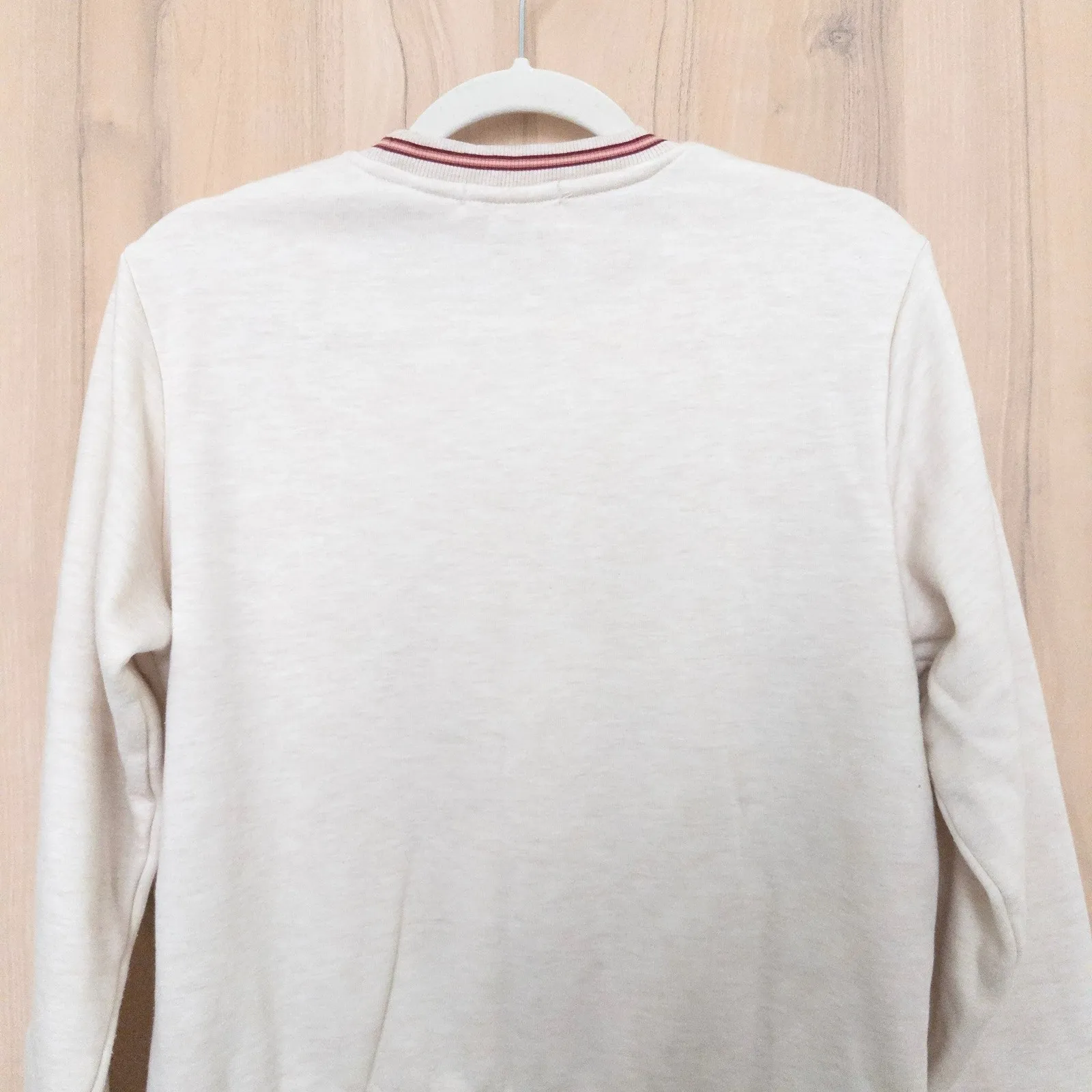 Marine Layer Womens Sweatshirt Size L Cream Crewneck Cozy Preppy Minimalist - Image 6