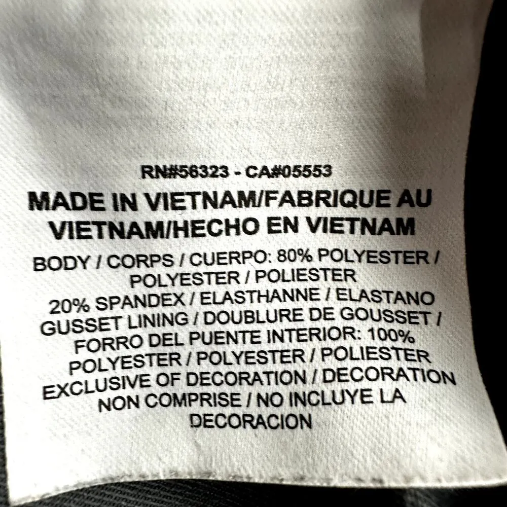 Nike Pro Shorts Pull On Elastic Waist Logo Colorblock Stretch Black Gray M - Image 4