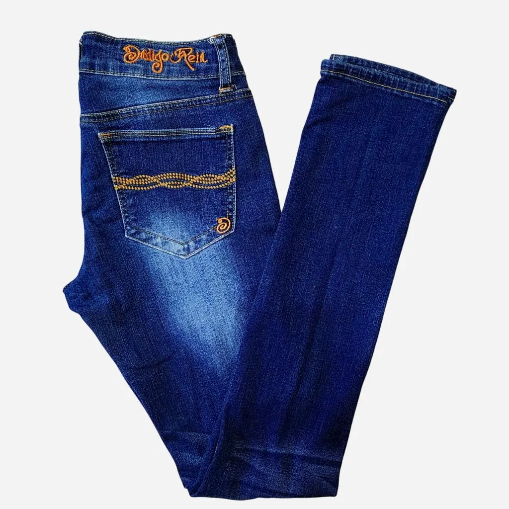 Indigo Rein Skinny Distressed Jeans size 3 - Image 8