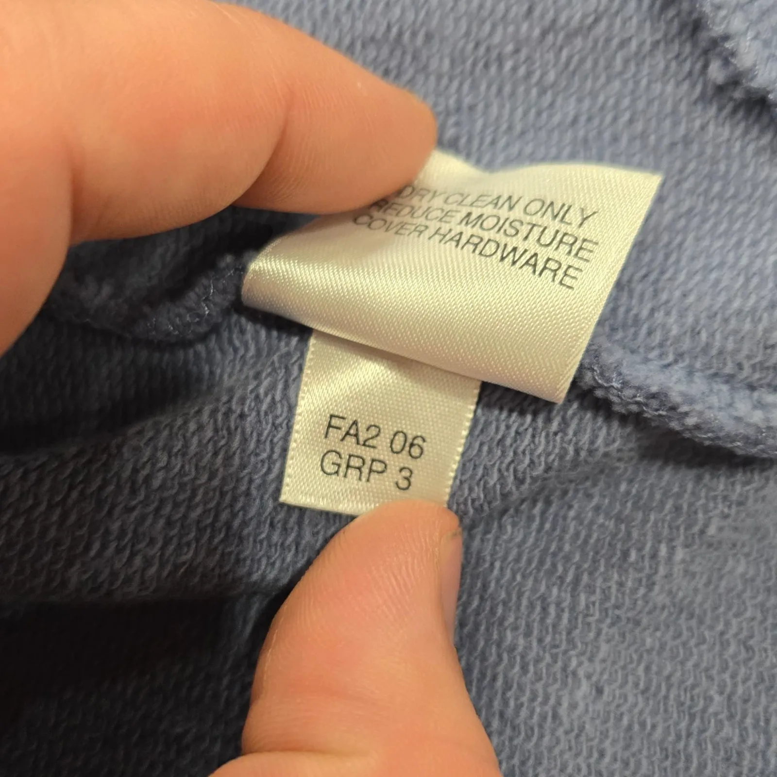 Y2K St John Sport Blue Knit Jacket Shearling Collar Asymmetrical Zip Size Medium - Image 10