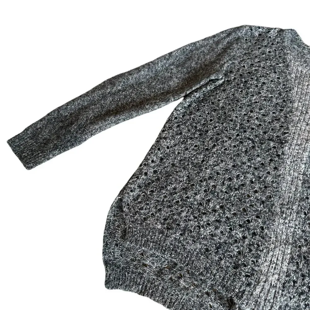 Rebecca Taylor Wool Blend Loose Weave Sweater Pullover Crew Neck Size Medium - Image 4