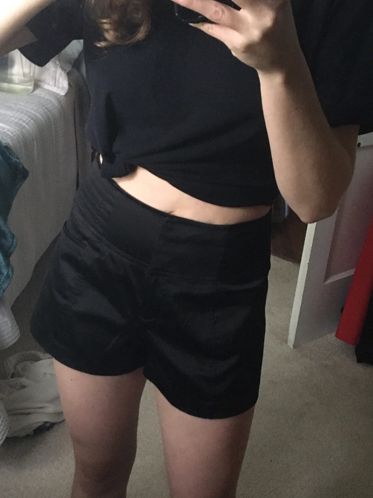 Satin Shorts Black - Image 2