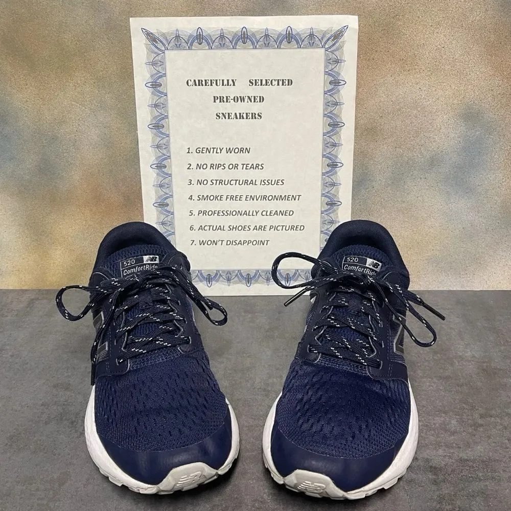 New Balance 520 V5 W520SK5 Women's Navy Blue Wide Sneakers Size 9.5D - Image 2