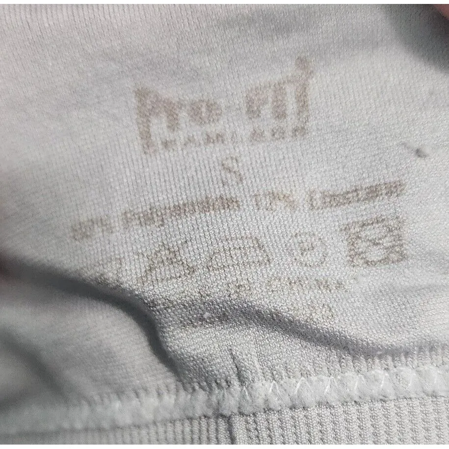 Pro Fit Bra Top Criss Cross Back Padded Athletic Gym Workout Beige S Tan - Image 3