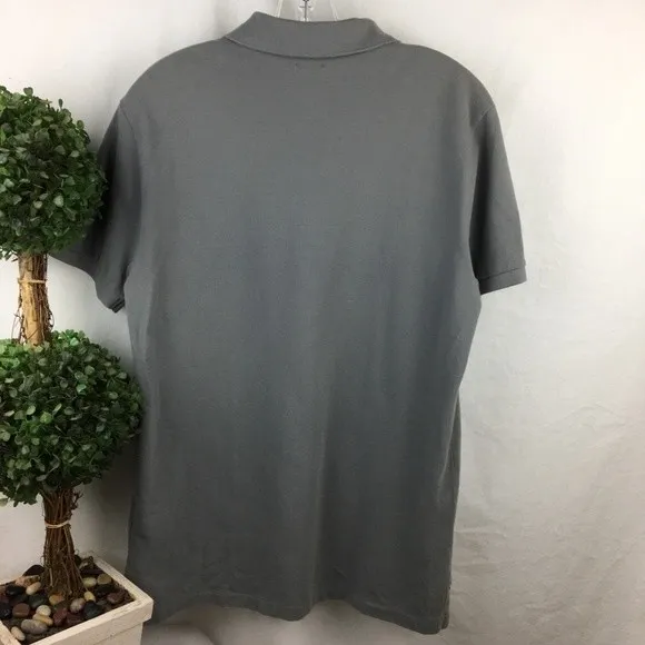 ralph Lauren POLO Gray Custom Slim Fit Knit Polo Shirt M Size M - Image 2