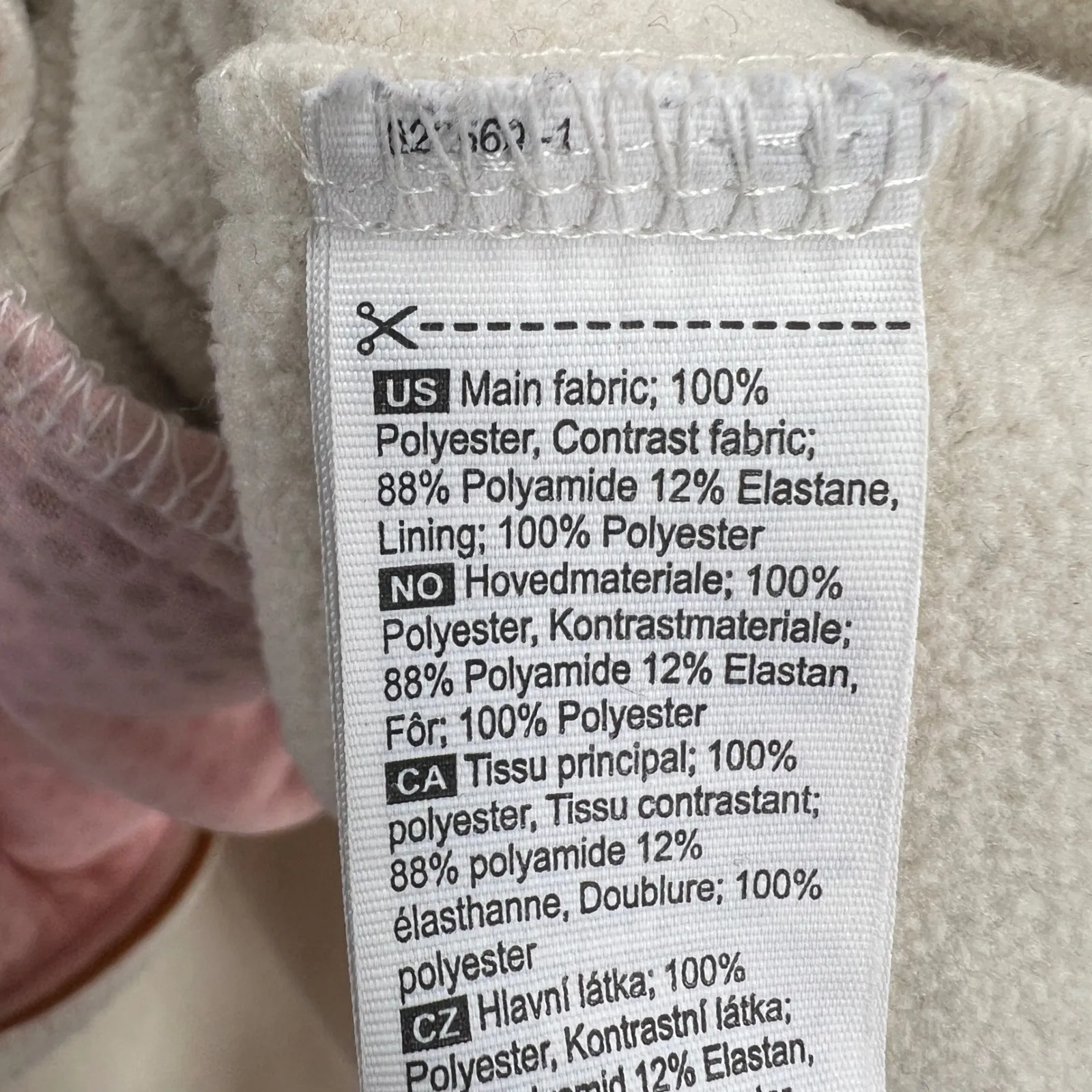 Kari Traa Womens Fleece Jacket Cream Brown Full Zip Pocket Varsity Look Size M Size M - Image 4