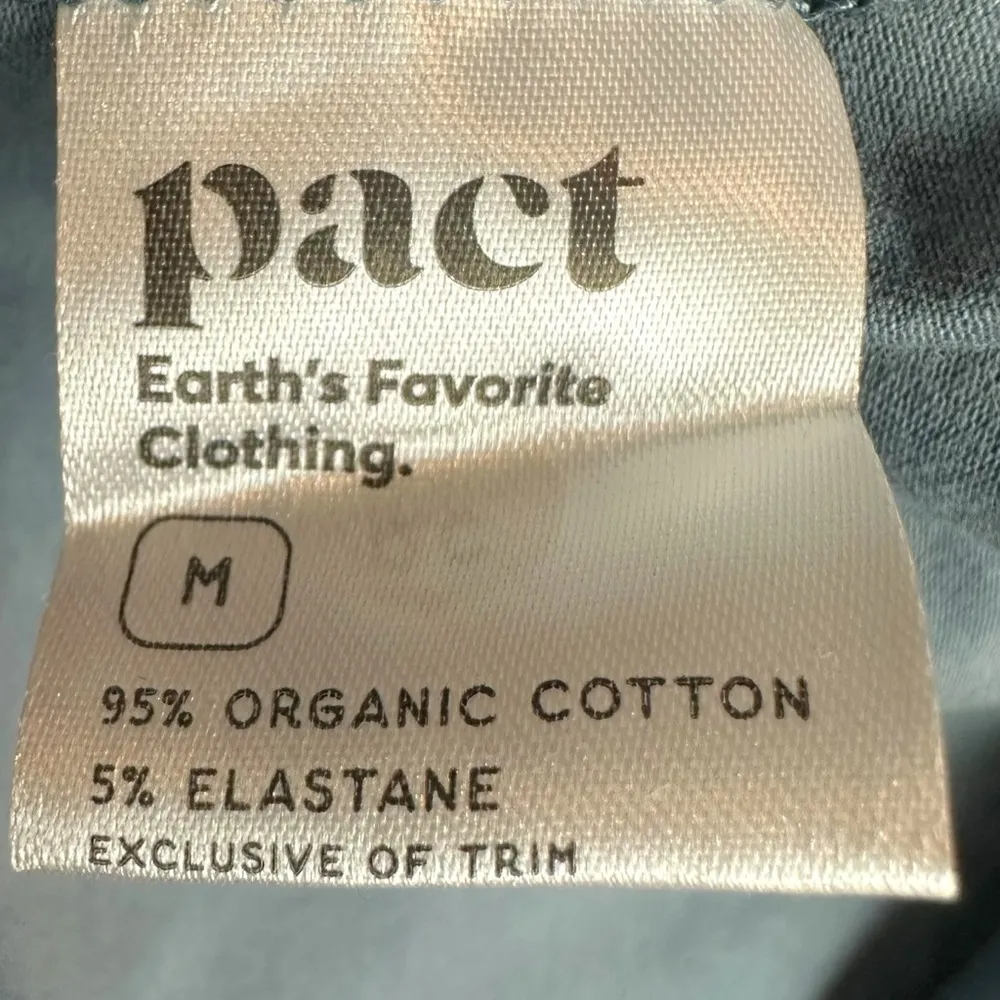 Pact Organic Fit & Flare Floral Daisy Abstract Midi Dress Size Medium NWT Spring - Image 8