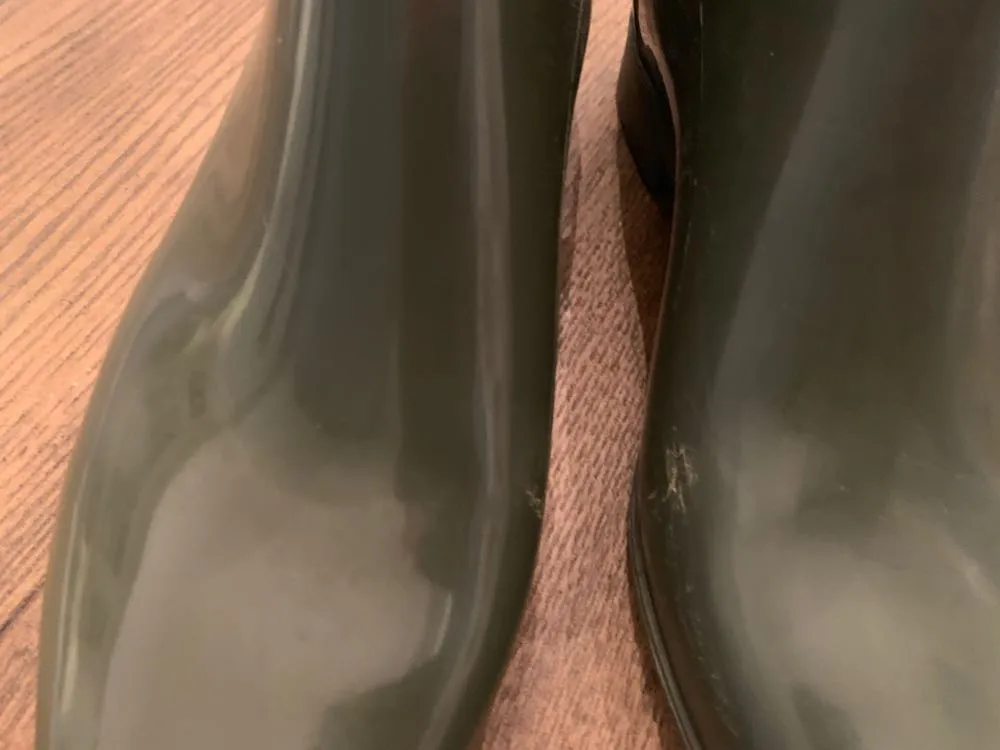 J.Crew Hunter Green Short Rain Booties - Image 4