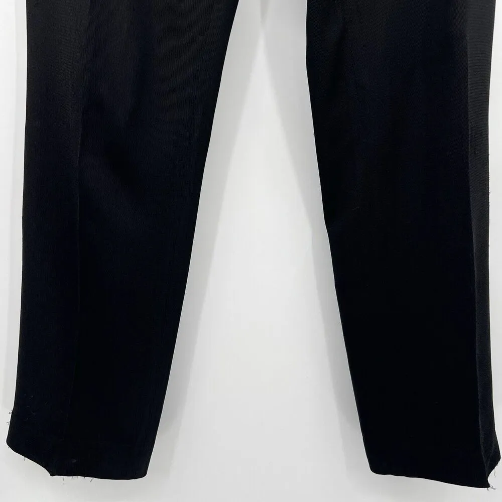 REISS Isla Slim Fit Tailored Trousers‎ Dress Pants Mid Rise Black Women's Size 8 - Image 3