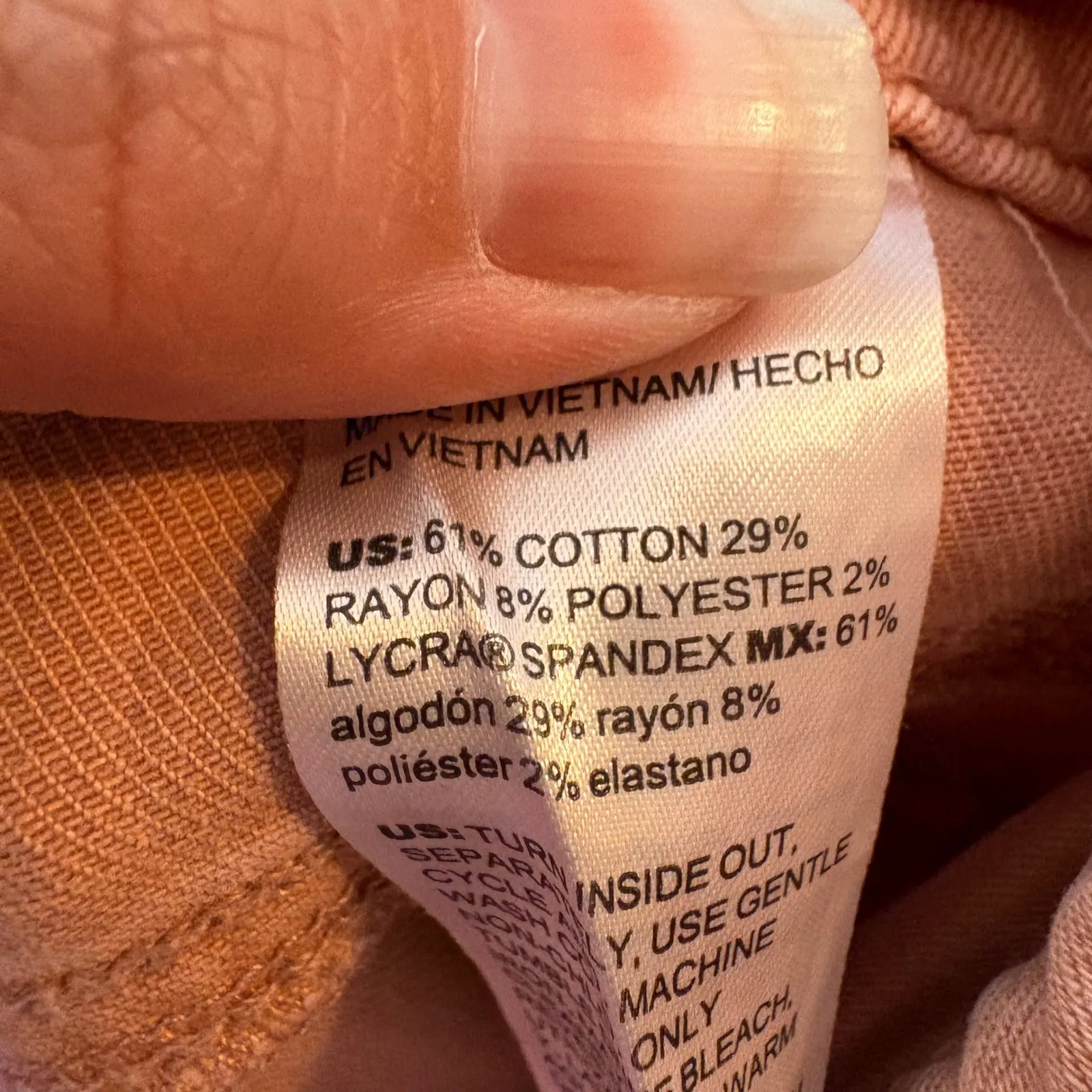 Chicos So Slimming Girlfriend Slim Leg Ankle Jeans Desert Coral Size 10R 1.5R - Image 8