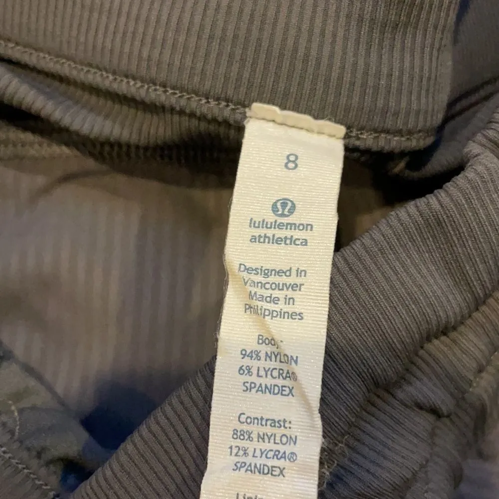 Lululemon Women’s Grey Studio Crop Pants - No Liner - Image 7