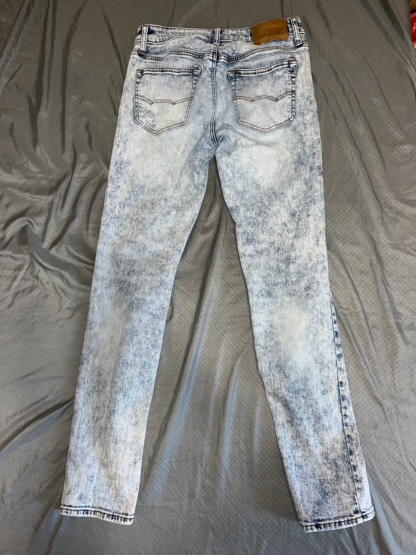 Flex Straight Leg Whitewashed Jeans - Image 2