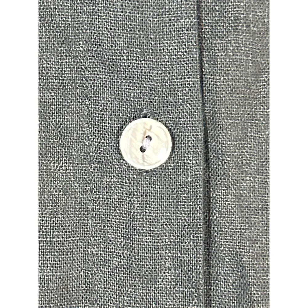 Dialogue  Button Up 1X Black NEW Linen Blend Long Tunic QVC - Image 5