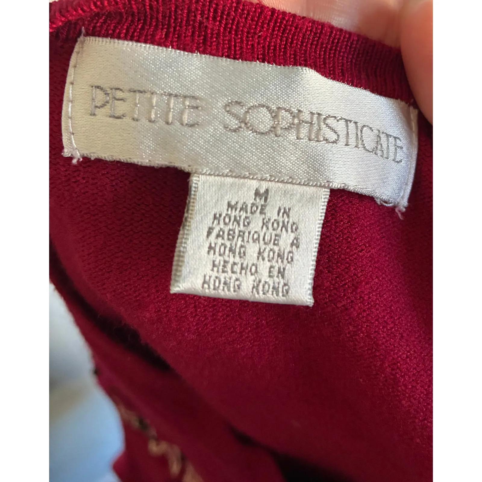 Petite Sophisticate Cardigan Medium Embroidered and Beaded - Image 6