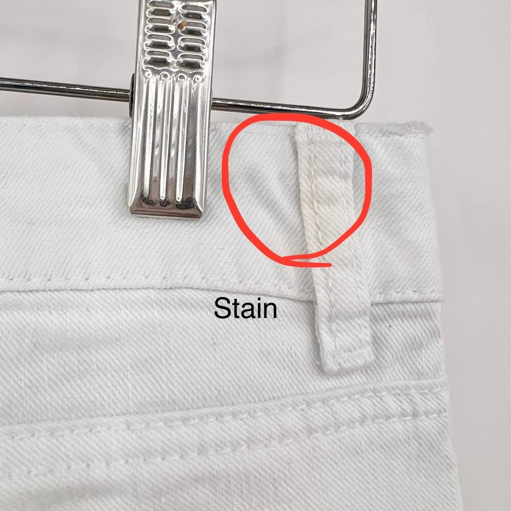 Michael Kors US 4 Womens White Distressed Low Rise Izzy Cropped Skinny Jeans - Image 9