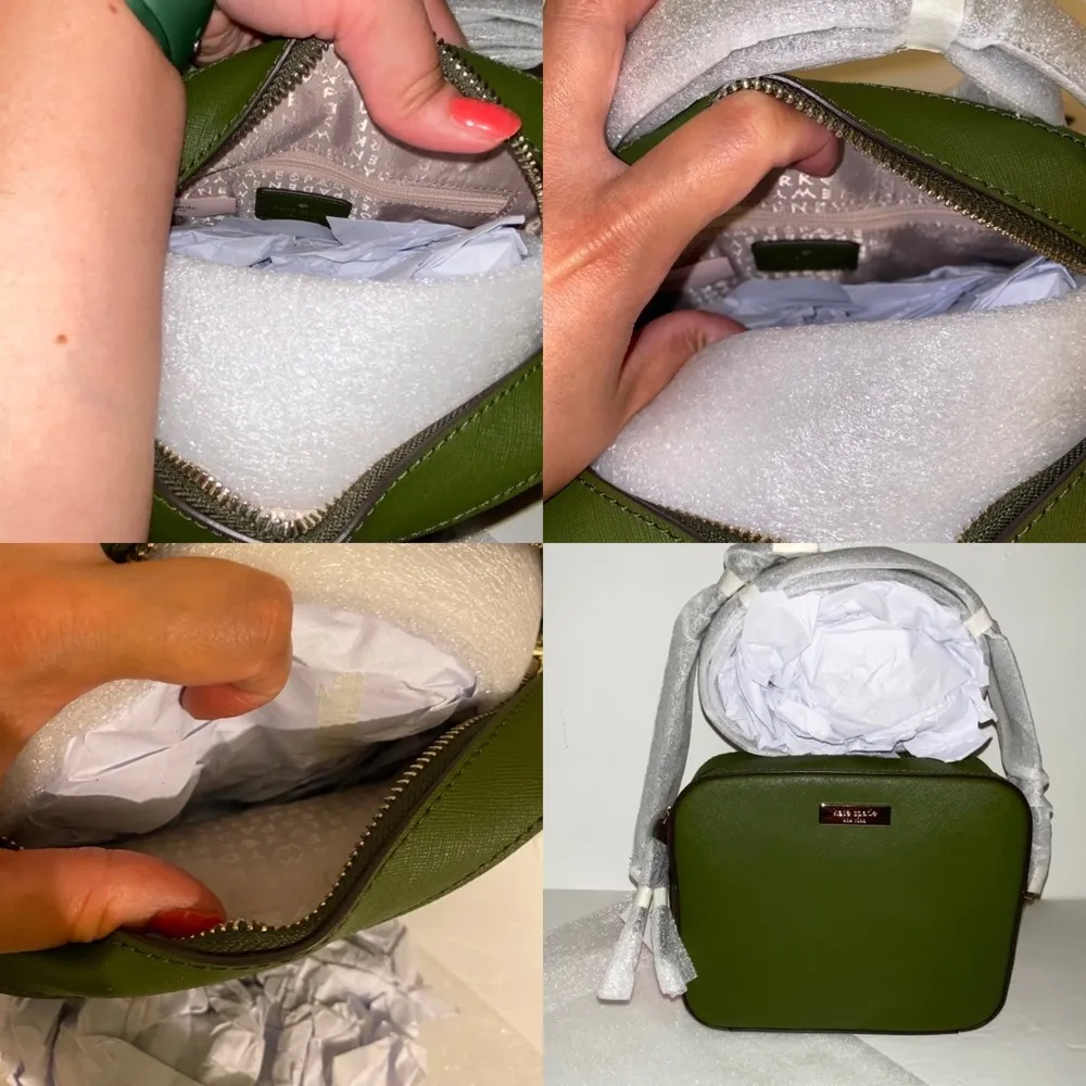 Kate Spade Genuine Leather Cammie Newbury Lane Crossbody Sapling (Dark green) - Image 12