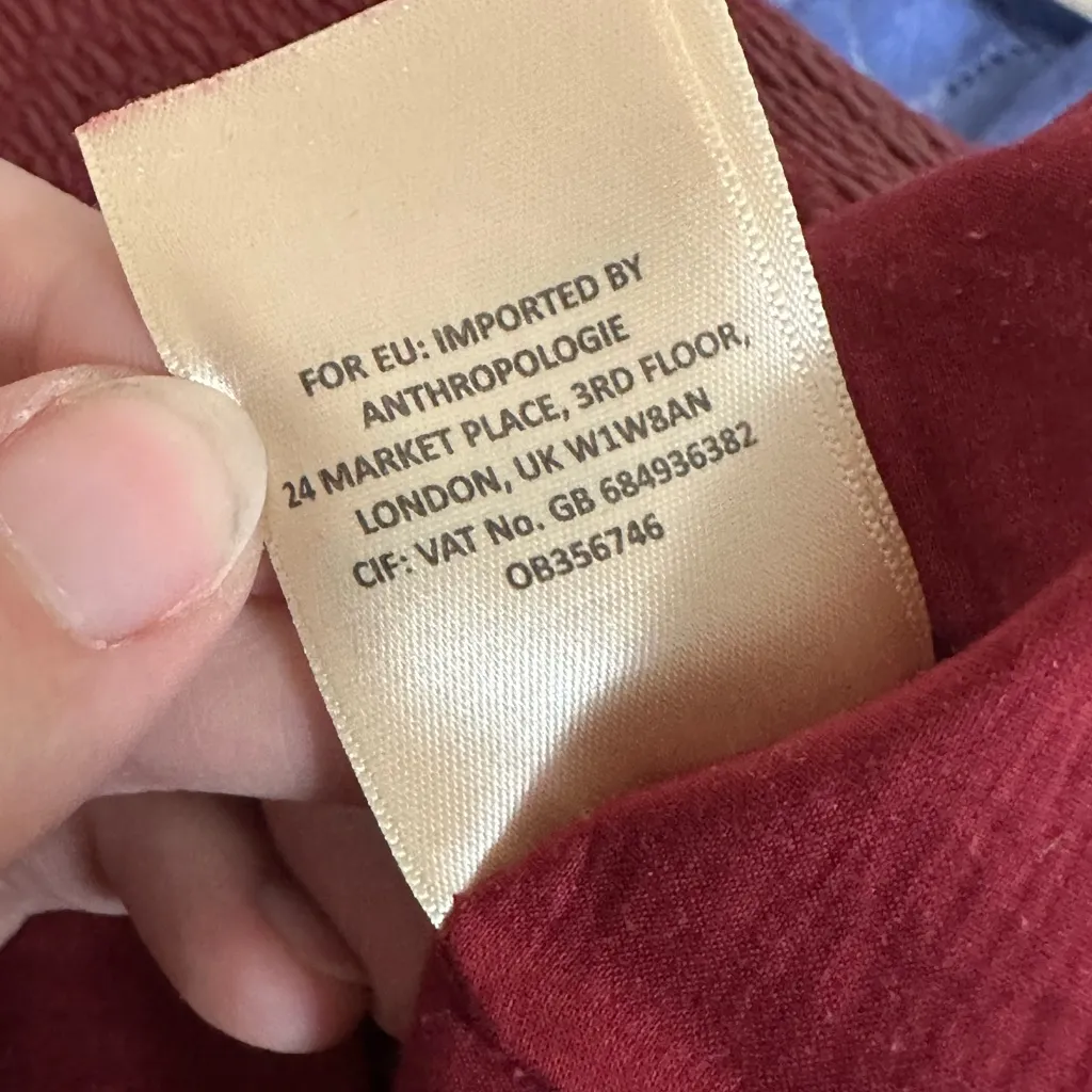 Leifsdottir for Anthropologie Red Leather Smocked Mini Skirt – Size 4 - Image 7