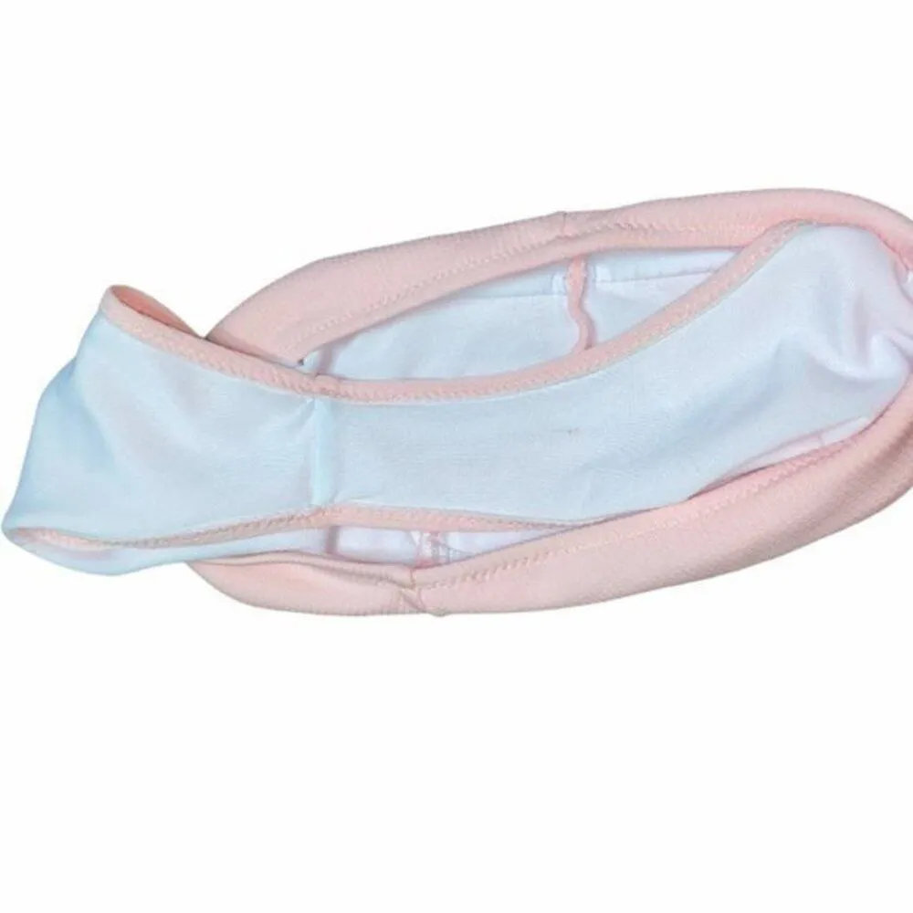 SHEIN Pink Ribbed High Waisted Bikini Swim Bottoms Women's Size Small - Image 6