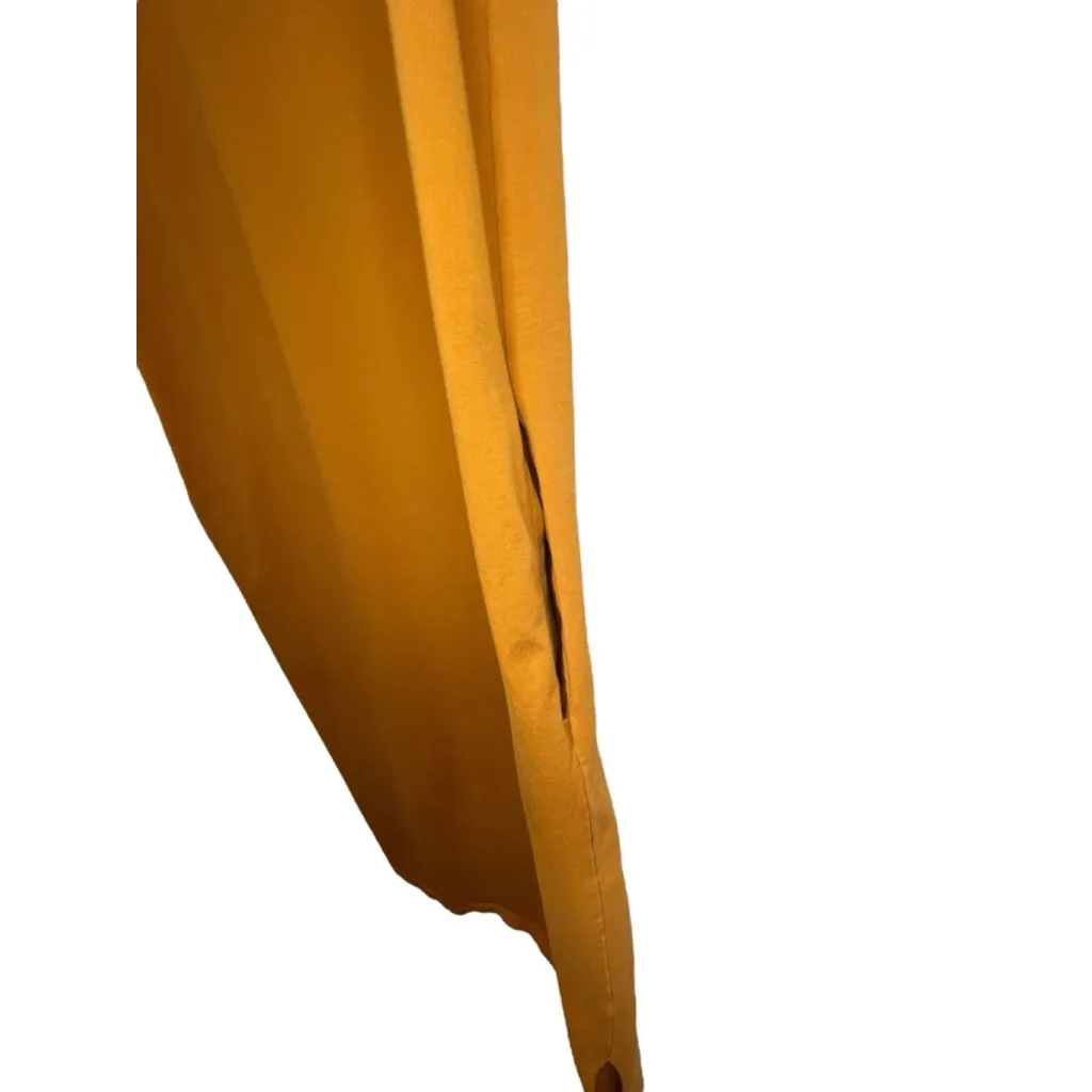 Bohme Mustard Yellow Short Sleeve Basic T-Shirt Midi Dress - Image 4