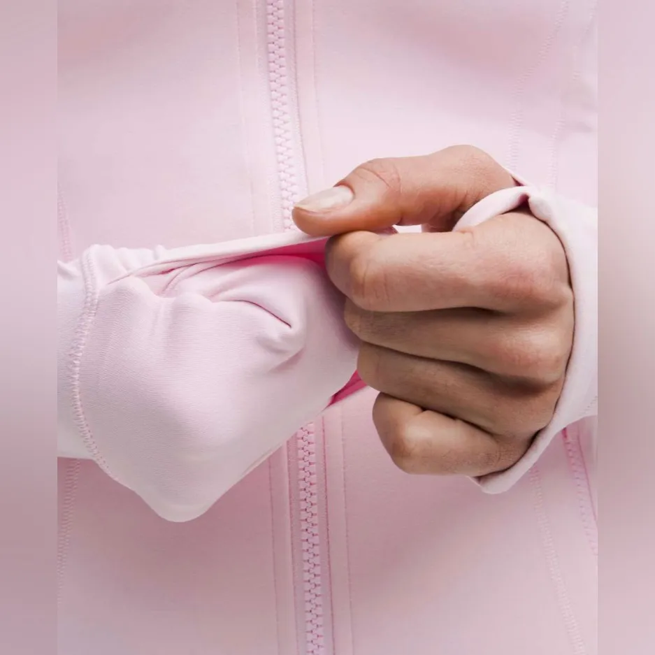 Lululemon NWT Define Nulu Full Zip Jacket Pink Organza Color Size 12 - Image 3