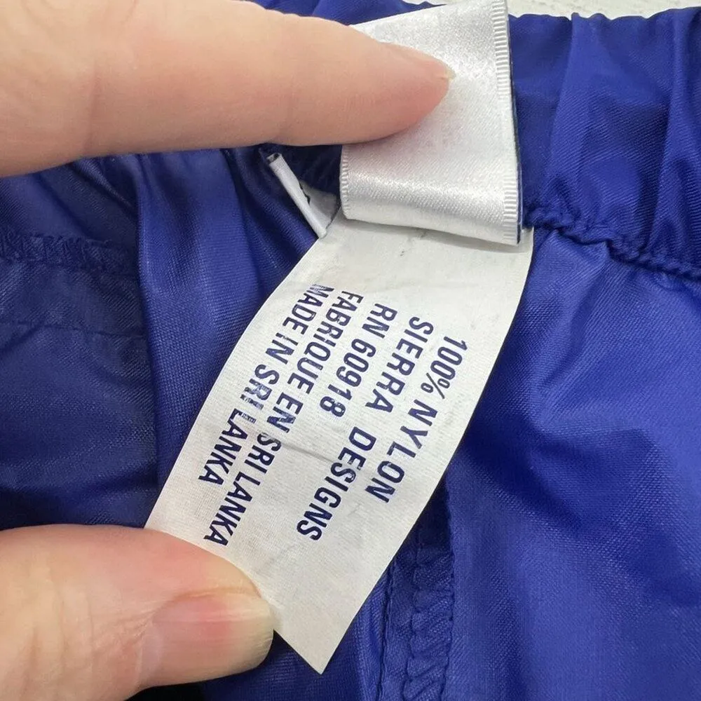 Vintage 90's Sierra Designs Nylon Women Windbreaker/Rain Pants Size Medium Blue - Image 6