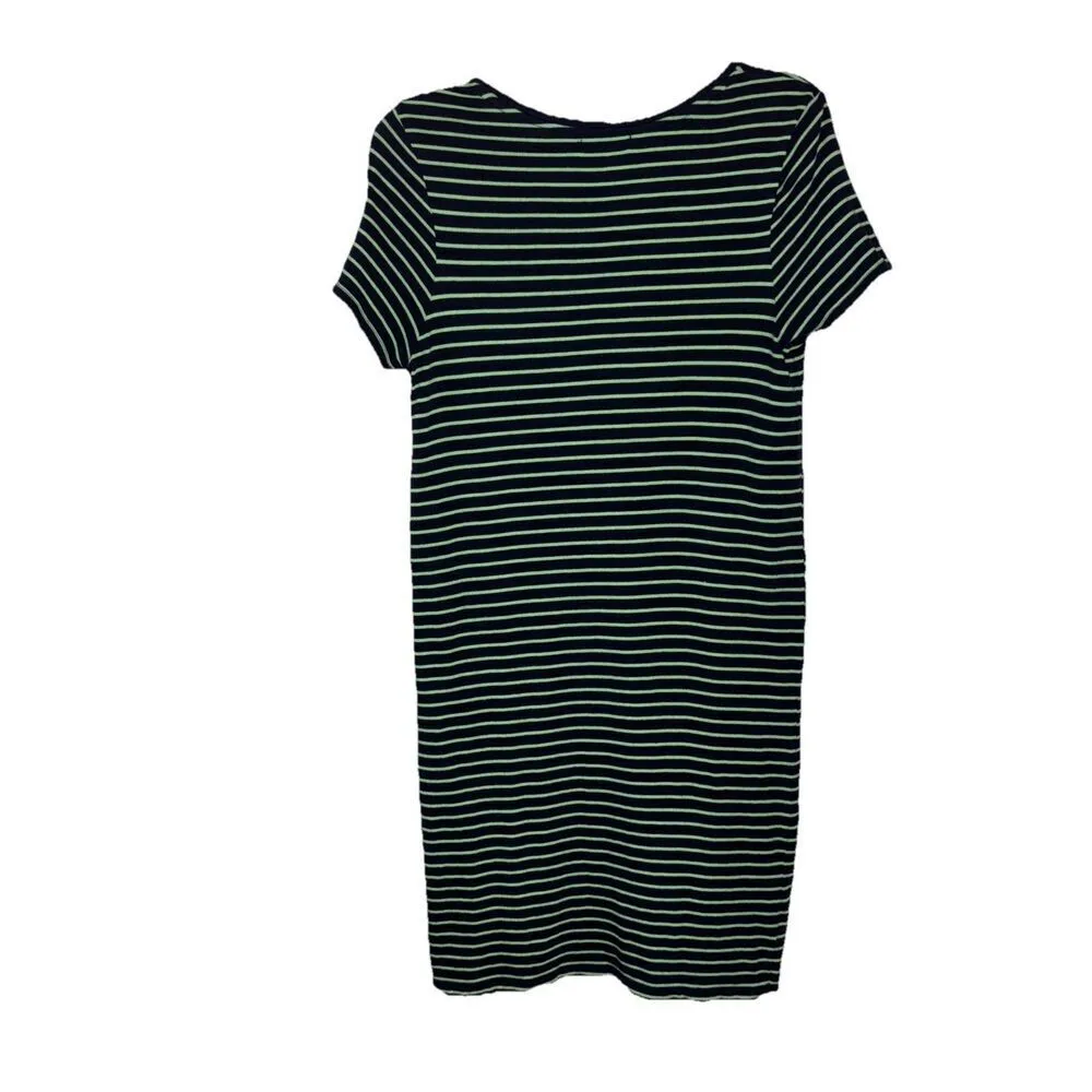 Gap Nautical Cotton Pocket Tee Dress Medium - Image 3