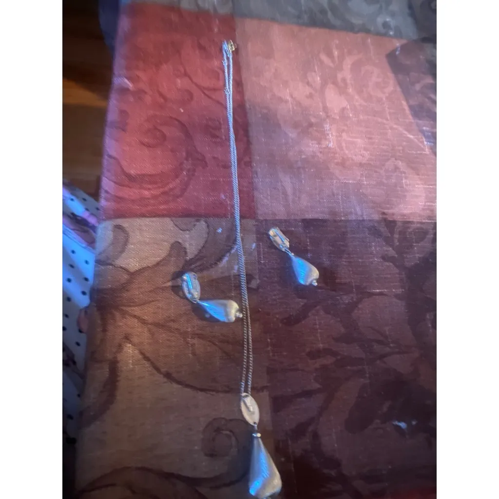 Sarah Coventry Silver Necklace & Earring Set, - Image 2