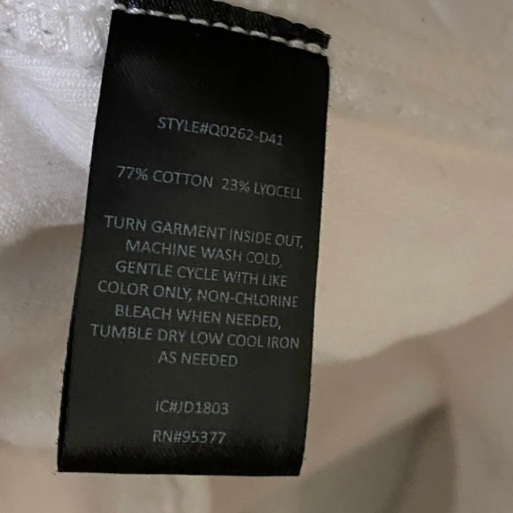 Sanctuary White Denim Frayed Zipper Detail Mini Jean Skirt Women's Size 24 - Image 9