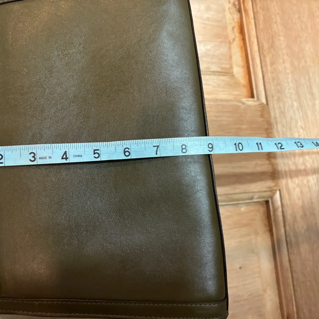 Michael kors Whitney Medium Leather‎ Satchel green crossbody - Image 8