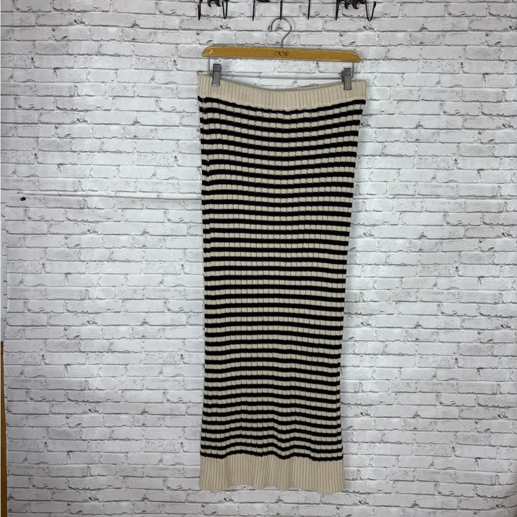Altar'd State Altar’d State Knit Horizontal Stripe Maxi Skirt - Image 2