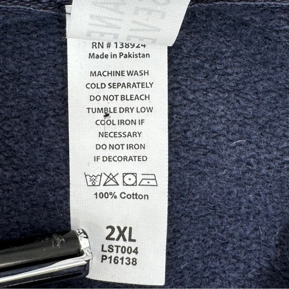 Lane Seven Jolene Graphic Print Hoodie Blue 2XL Plus Size Cotton - Image 11