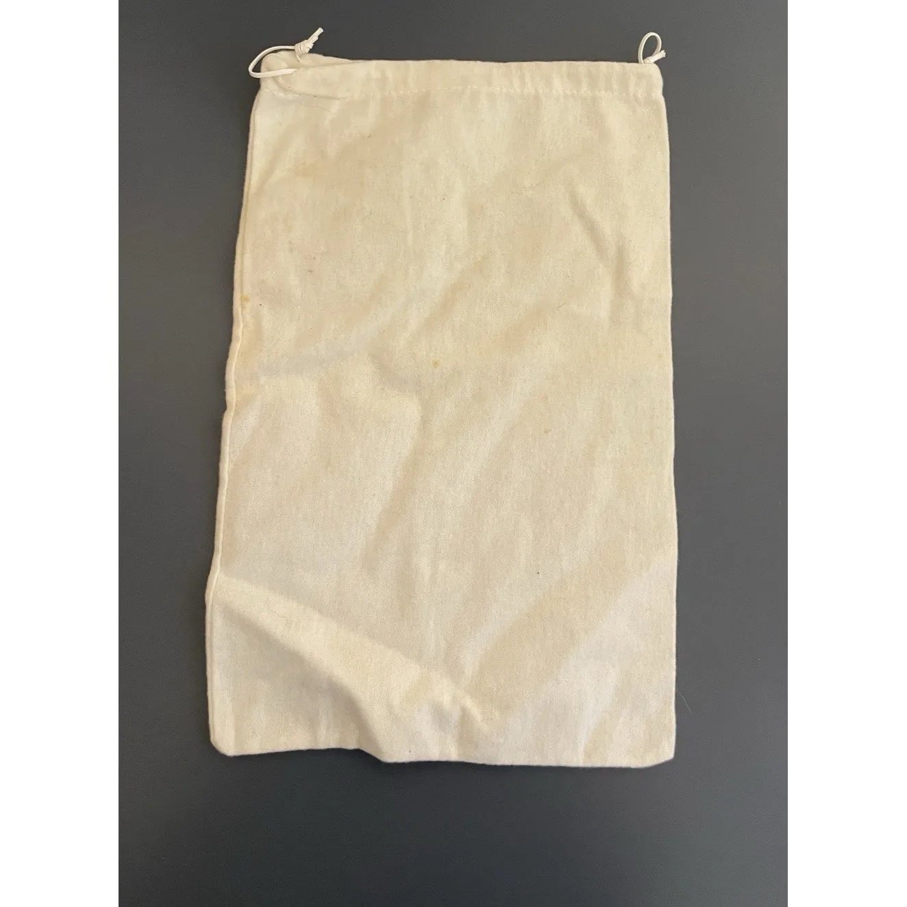 Prada  Dust Bag Storage Shoe Handbag Ivory Felt Drawstring 13.5" x 9" Travel - Image 3