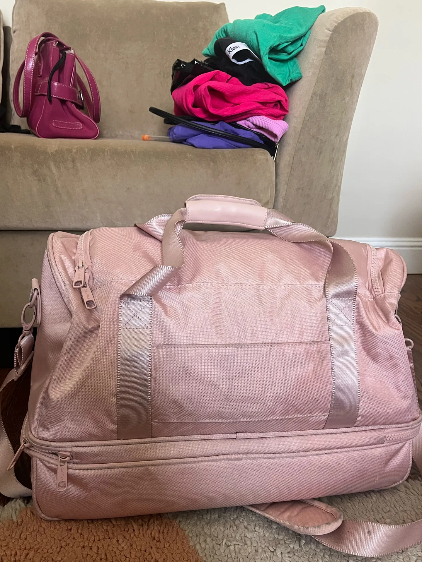 CalPak Weekender Bag Pink - Image 5