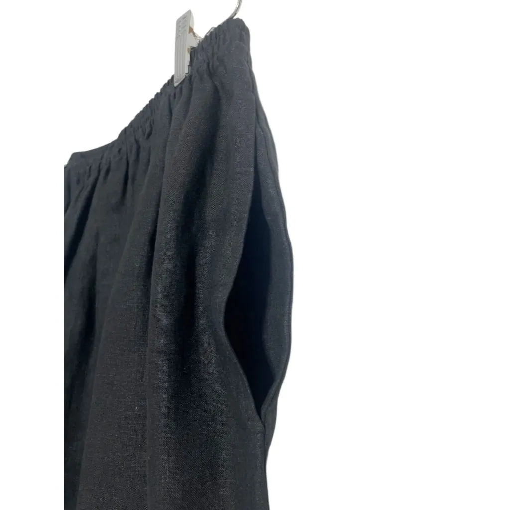 NEW Eskandar Size 1 Japanese Trousers Linen Italian Lightweight Linen $595 Black - Image 3