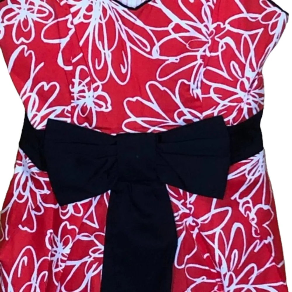 B. Smart Red Floral Mini Dress Spaghetti Straps 8 - Image 3