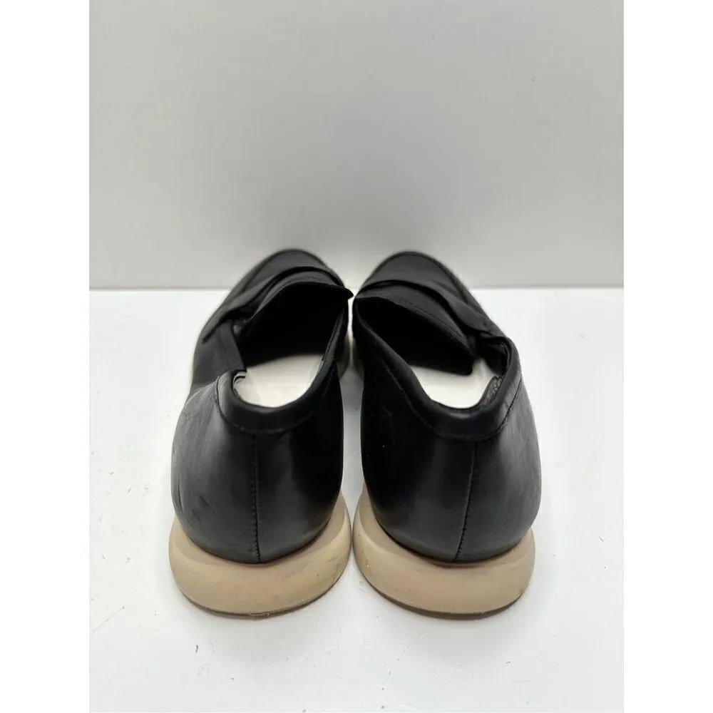 Franco Sarto Loafers Womens Size 6 Black Leather Slip On Shoes - Image 7
