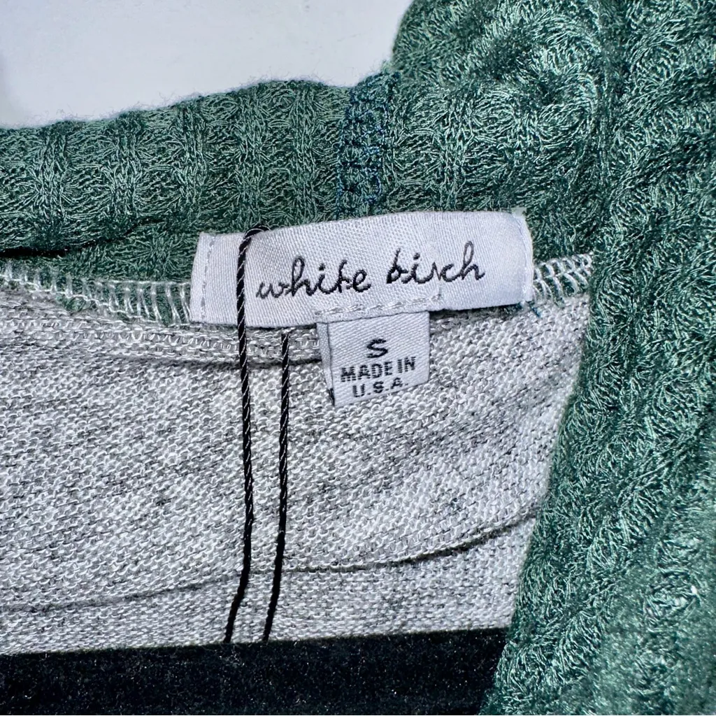 NWOT WHITE BIRCH Double-Hooded Sweatshirt - small - Image 3