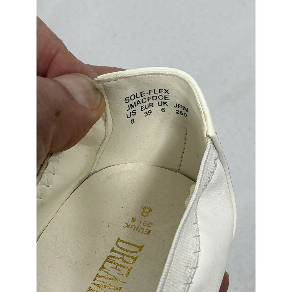 Womans Dream Pairs Slipon Ballet Shoes Size 8 White Model Jmacfdce NWOT - Image 6