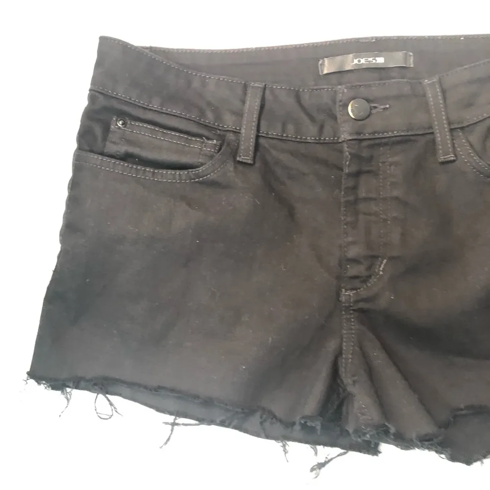 Joe’s Jeans Shorts Black Cut Off 5 Pockets Sz 30 GUC Handmade Daisy Dukes - Image 3